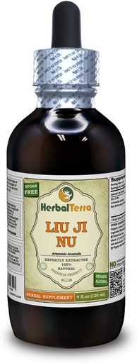 [BRSWGHYRPMFWKFDH] Liu Ji Nu, Artemesia (Artemisia Anomala) Tincture, Dried Herb Liquid Extract (Brand Name: HerbalTerra, Proudly Made in USA) 4 fl.oz (120 ml)