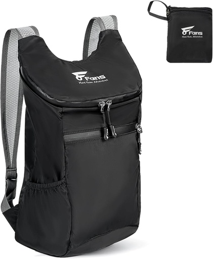 [BRSRAGQOPMNQMCL5] 8 Fans 12L/20L Hiking Backpack, Waterproof Packable Travel Daypack-Lightweight Back Pack Outdoor Foldable Rucksack (12L)