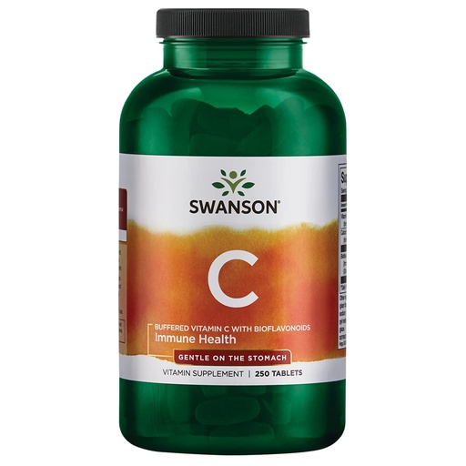 [BRSWIYT7PMOBMHLO] Swanson BUFFERED C W/BIOFLAV 1,000MG 250 TAB