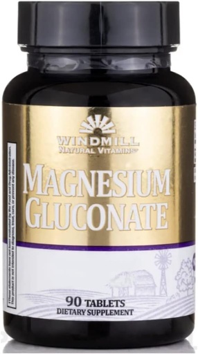 [BRSWKGI5DEPBKDY7] Magnesium Gluconate 90 Tabs - From Windmill (2Pk)