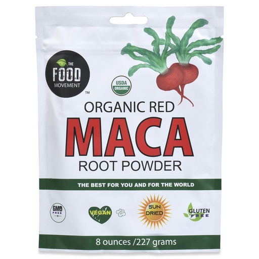 [BRSWGZQDAV5BEG3G] The Food Movement Co - Red Maca 8 oz. organic super food