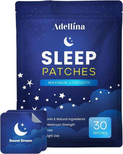 [BRSROHD3OQPRGHTL] Sleep Patches for Adults Extra Strength: Sleep Support for Men and Women - Better All Natural Cruelty Free Sleep Aid Alternative 30 Patches