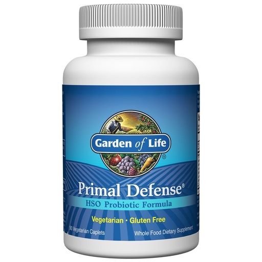 [BRSWIYQDBAIQEDQ5] Garden of Life Primal Defense HSO Probiotic Formula - Vegetarian Blend of 12 Probiotics for Gastrointestinal Balance - Acidophilus, Lacto and Bifido Strains, Gluten Free - 90 Caplets