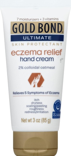 [BRSWKZY2AAMWOGA3] Gold Bond Medicated Eczema Relief Hand Cream, 3 унции, крем для защиты кожи с 2% коллоидной овсянкой