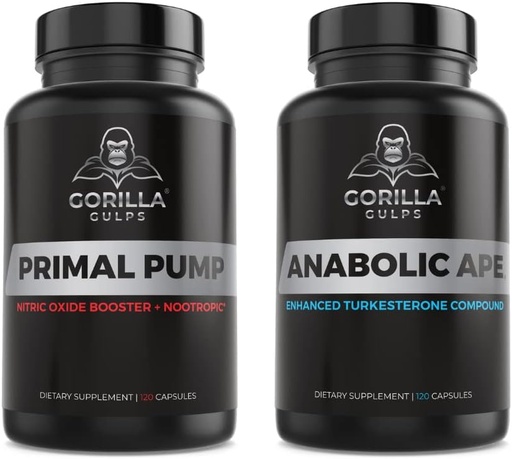 [BRSROZADAABBQADJ] Gorila Gulps cab124; Anabolická opice + Primal Pump Bundle