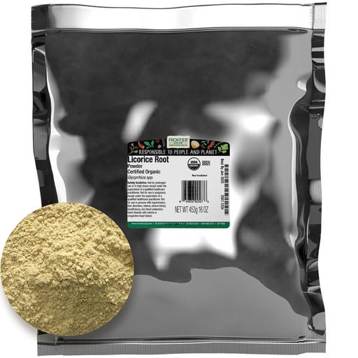 [BRSWIYQ4DJYWEEI5] Frontier Bulk Licorice Root Powder, Organic, 16 Ounce
