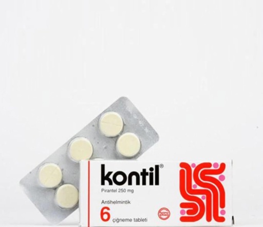 [BRSRMHYRBVYBQ23Z] Kontil 6 Tablets 250 mg PYRANTEL PAMOATE Quickly and Easily eliminates Pinworm Infection | for Adults and Children |