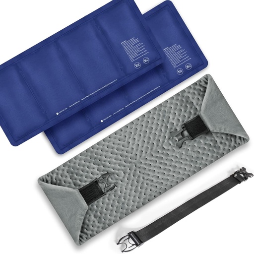 [BRSROBT5A4HR62A2] 2 żel zimny pack na biodra, łopatka, ból pleców ulga 124; 24,8 × 7,9 "Ice Pack Wrap for Knee Ankle Cold Compress