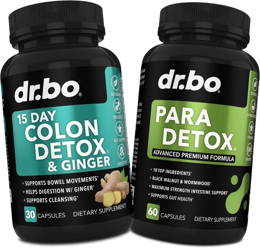 [BRSRAZIHOVYRGFLD] Colon Cleanser Detox & Intestinal Supplement - 15 Gün Colon Ginger, Wormwood, Black Walnut, Cloves Kompleksi - Stomach Bloating Gut Hamısı üçün Bowel həyataları