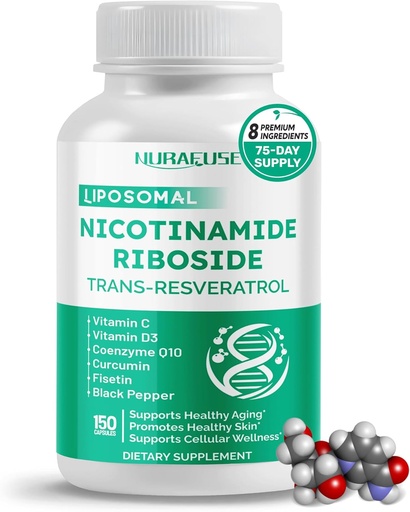 [BRSRAHQZOYCRM3L2] Liposominis nikotinamidas Ribosidas Trans- Resveratrolis Kofermentas Q10 Vitaminas C - Sveiko senėjimo, Skin- Sveiko senėjimo, Sveiko Skino- Pagaminto ir išbandyto JAV