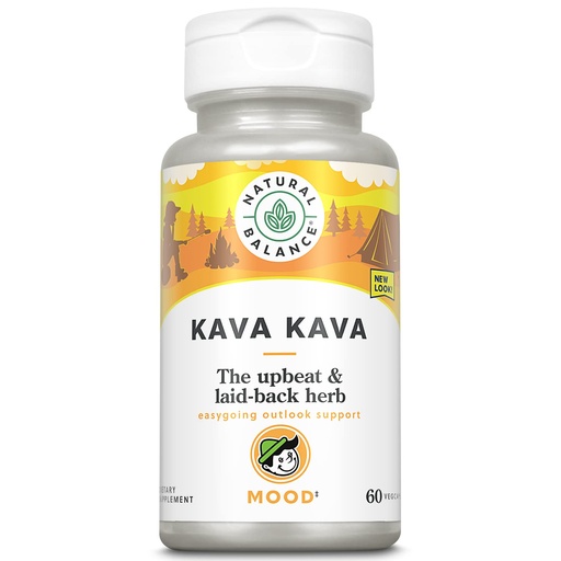 [BRSWIYQPBUIGEELY] Natural Balance Kava Kava Root | Natural Supplement Helps Support Relaxation & Stress Reduction | 60 Veggie Capsules