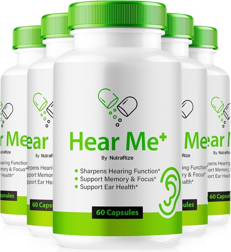[BRSRAAYHCUNBQG3Z] (5 pack) Hear Me + Kapsułki, Oficjalne HearMe + pigułki, Hear Me Plus Formuła ucha dla zdrowego słuchu, Premium HearMe Plus dla zdrowia ucha, Natural Ear Cleaner Support, Hear Me + Review (300 kapsułki)