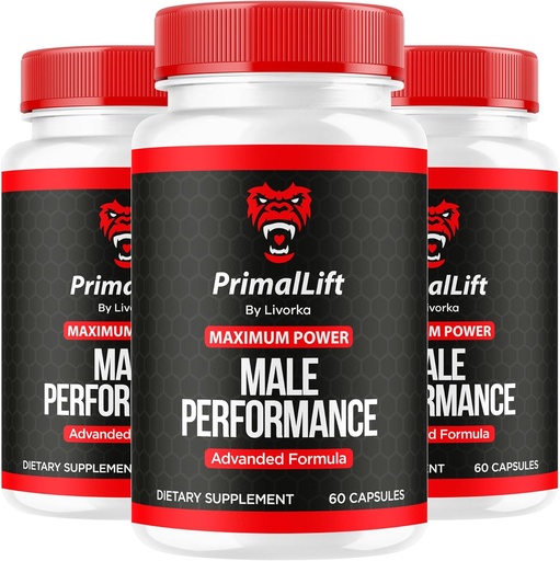 [BRSRAAQOAQMGYYLG] (3 Pack) Primal Lift, Primal Lift for Men, Primal Lift Capsules, Primal Lift Pills, Primal Lift Supplement, PrimalLift All Natural Support, Primal Lift Advanced Formula, 180 Capsules for 3 Months