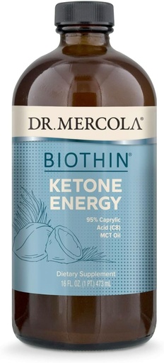 [BRSWGYIYO4IWYYA7] Dr. Mercola Biothin Ketone Energy MCT Oil - Podporuje výrobu energie a ketonu - C8 & C10 Medium- Chain Triglycerides - Non- GMO, gluten- Free & Soy- Free - 31 Služeb (16 Fl Oz)