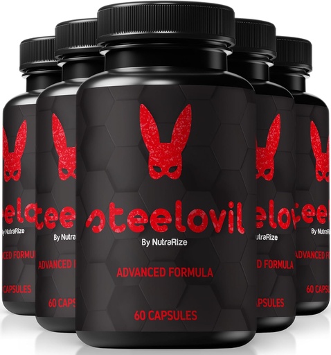 [BRSRAFIOA5YBM3LB] NutraRize (5 Pack) Steelovil Pills, Official Steelovil Capsules for Comprehensive Wellness, All Natural Capsules to Support Energy and Overall Health, Steel ovil Supplement Reviews (300 Capsules)