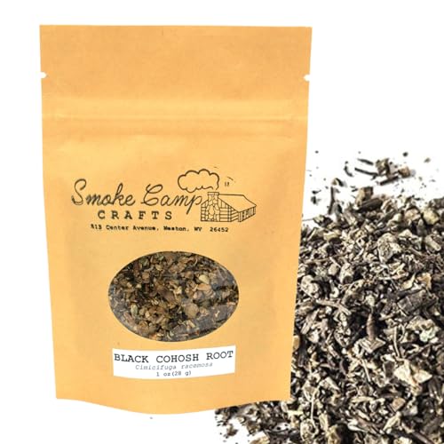 [BRSWGBLYO5YWO3IY] Smoke Camp Crafts | Black Cohosh Root (Cimicifuga racemosa) 1 oz Dried Herb | Hand-Packaged | Made in West Virginia