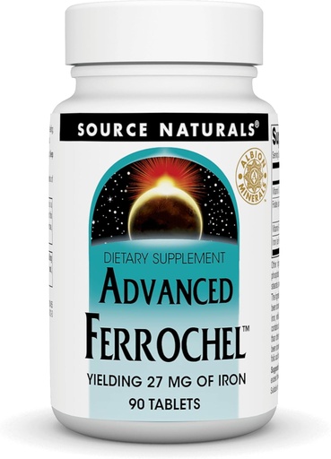 [BRSWIYYLO4MBWEI7] Advanced Ferrochel Source Naturals, Inc. 90 Tabs