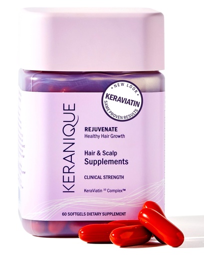 [BRSWGBAFBENGCHI7] Keranique Hair & Scalp Supplements - Promote Strength and Growth Best for Thinning Nourish Your with Biotin, Vitamin B, More Vital Nutrients Keraviatin