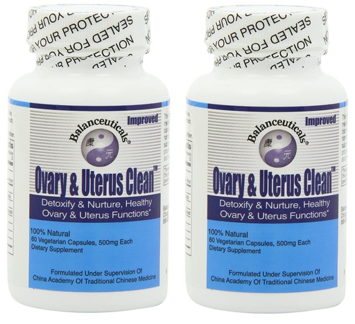 [BRSWIBIDBMAQIYLO] Ovary & Uterus Clean, 500 mg Dietary Supplement Capsules, 60-Count Bottle (Pack of 2)