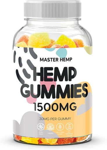 [BRSRAYIBBUOQGDLL] Hemp Gummies Organic Hemp Oil Extract Gummy Advanced Extra Strength Supplement for Adults - Nature's Leaf Fruite Flavor Low Sugar Made in USA