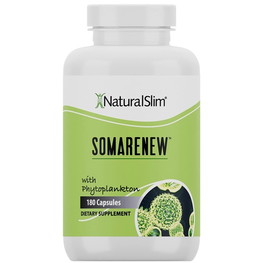 [BRSWGAAPBUPQEDI2] Somarenew Metabolism Booster, Gut Cleanse, Energy Support & Full Body Cleanse Supplement with Marine Phytoplankton (Omega 3) & Black Fulvic Acid Superfood - 180 Vegetable Capsules