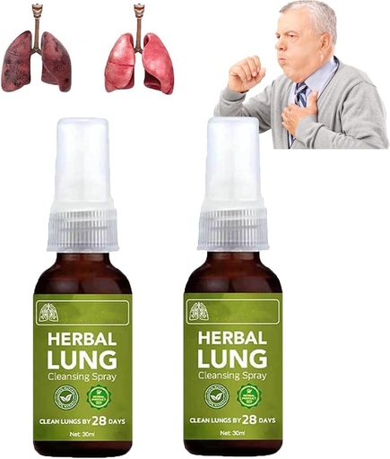 [BRSROAQ7A57BEELU] Breathdetox Herbal Lung Cleansing Spray,Breathdetox Herbal Spray,Природні трав'яні лижі Essence,Herbal Lung Cleanse Mist - Потужний Lung Support (2pcs)