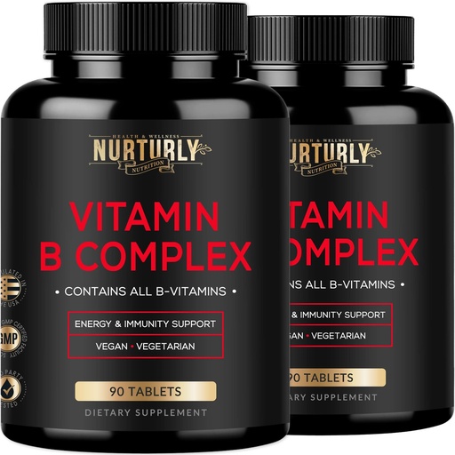 [BRSW2HA2OIAQGAA7] Vitamin B Complex - Contains All Essential B Vitamins - B1, B2, B3, B5, B6, B7, B9, B12 and Biotin - Super B Complex Vitamins for Energy, Immunity Support - 180 Tablets