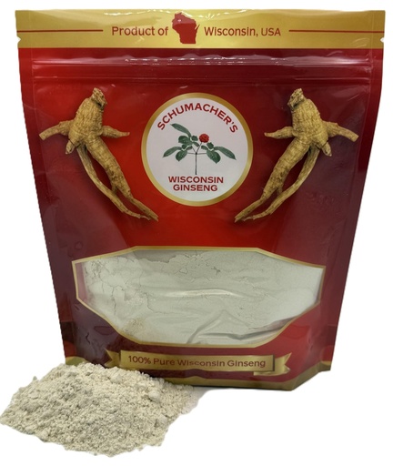 [BRSWYZQTOYAWM2AV] Schumacher Ginseng's Pure Wisconsin Ginseng Powder 8 Ounce Gift Bag