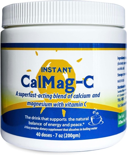[BRSWIFYHBMNRM3IZ] Instant Cal Mag C - Fastvirkende, Absorberet Calcium, Magnesium og C-vitamin - Repromises Calcium & Magnesium, Forbedrer kropsfunktion & hjælper med at forebygge fejl - Forbedret søvn