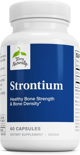 [BRSWIYA7CAOQG33A] Terry自然 Strontium - Bone健康与强力支持 - Vegan Capsules - 健康补充 Strontium Citrate for 高级吸收 - 60 Capsules