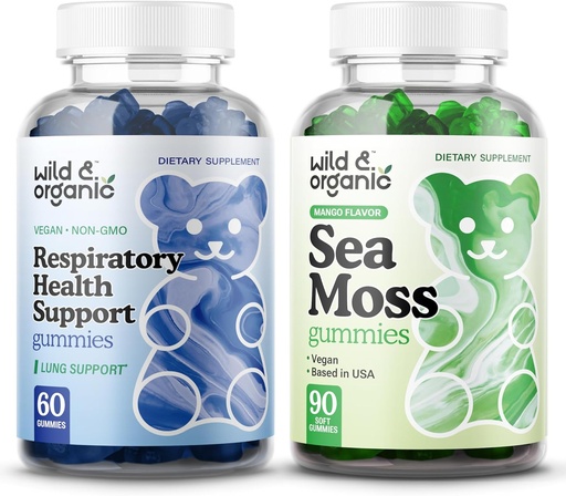 [BRSRAFAQARYWO23Z] Wild & Organic Lung Detox Gummies & Sea Moss Gummies