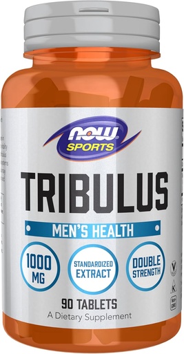 [BRSWIY32BQOAGHD4] AHORA Alimentos Deportes Nutrición, Tribulus (Tribulus terrestris) 1000 mg, Doble Fuerza, Salud de los Hombres, 90 Tabletas