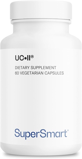 [BRSWIHQZBEMQA3LO] Supersmart UC II Supplement 40mg per Day (Premium Collagen) - Undenatured Type II Collagen Supplement | Non-GMO & Gluten Free - 60 Vegetarian Capsules