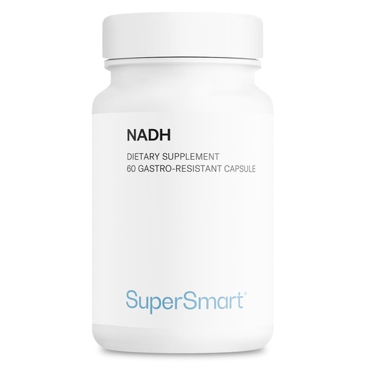 [BRSWIHQZBEBGYAIZ] Supersmart - NADH 5mg per Day (Reduced Nicotinamide Adenine Dinucleotide) - NADH Supplement - Energy Pills | Non-GMO & Gluten Free - 60 Delayed Release Capsules