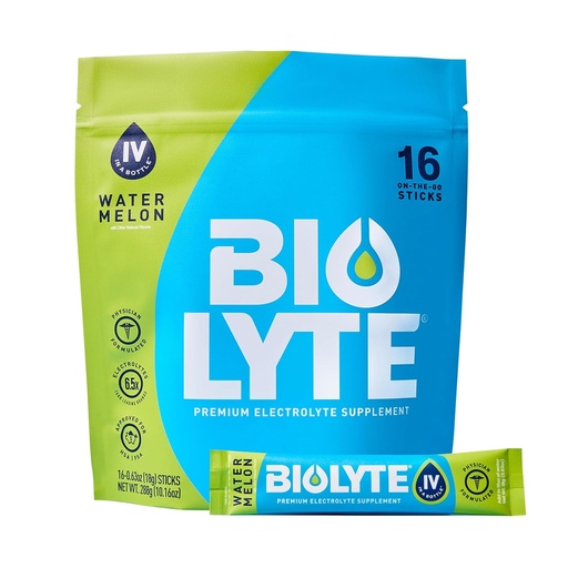 [BRSROCYHAEHRYGQV] BIOLYTE IV Electrolyte Toz Packets, IV Su, Doktora-Yaxşılaşdırılmış Hydration, Müəlliflik Yardımı, Chemoterapiya Qadınlar və Kişilər üçün olmalıdır - Sumelon (16 Paket)