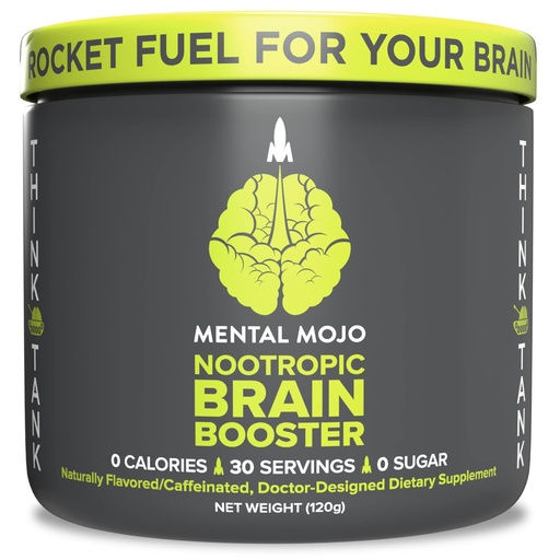 [BRSWYEIDCMBGKDLA] Nootropic Brain Booster | 30 Servings Sugar-Free Drink Mix | Focus, Energy & Memory Support | Subscribe & Save | Kiwi Strawberry | 0 Calories