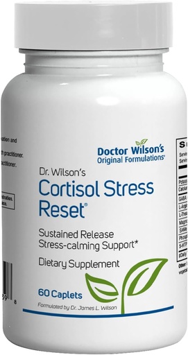 [BRSWGBARDF7QK2DU] Fórmulas originales del Doctor Wilson Cortisol Stress Reset para cortisol, Mood y Sleep Support 60 caplets
