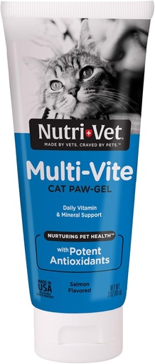 [BRSWIYDYB5YQGFQ7] Nutrit- Vet Multi- Vite Paw Gel macskáknak, Daily Vitamin, Kitten kiegészítők, Immuntámogatás, Macska Vitamin, Erőteljes antioxidánsok, Multi- Vitamin Paw Gel, Senior Feline kiegészítők, 3 oz