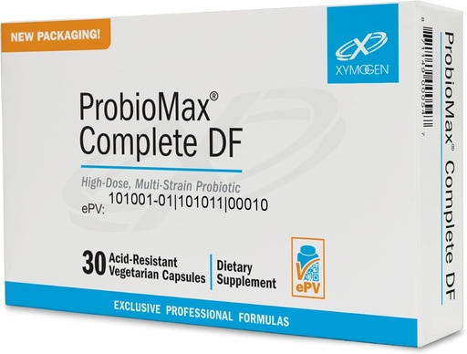 [BRSWI2T2CV5AC33I] XYMOGEN ProbioMax Complete 45B - 45 Billion CFU Probiotic Supplement - High Dose, Dairy Free Probiotics with Lactobacillus acidophilus - Formerly ProbioMax Complete DF (30 Capsules)