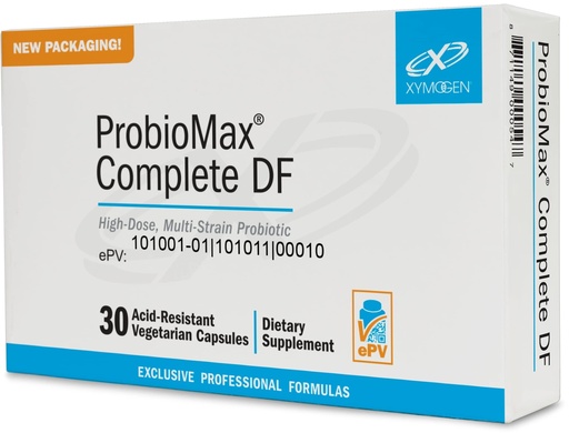 [BRSWI2T2CV5AC33I] XYMOGEN ProbioMax Complete 45B - 45 billion CFUs - Digestive, Immune, & Microbiome Support - Acid-Resistant - Dairy & gluten-free -30 Capsules