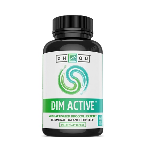 [BRSWGZT7AEIRMAD5] Zhou DIM Active - DIM Supplement, Hormone Balance for Women & Men, Hormonal Support with 250mg Diindolylmethane - 60 Vegan Capsules