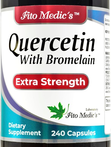 [BRSROYITOFYBGCTB] FITO MEDIC'S Lab | Quercetin with bromelain | 240 Capsules | quercetin | bromelain Supplement | quercetin Supplements | Hot Abxia | bromelain.