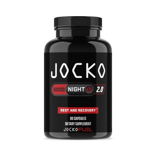 [BRSWGEL4CV5Q4E3H] Jocko Fuel Good Night Sleep Aid for Adults - Sleeping Pills for Rest & Recovery, Non-Habit Forming with Tart Cherry Extract, L-Theanine, Lavender, & Lemon Balm (90 Capsules) Packaging May Vary
