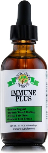 [BRSWGGQ2OJYQYCDH] Choice Health Immune Plus (2 oz) Gesamtkörper-Detox, Immunität Stärke, Wound Heilung & Immununterstützung Booster Nahrungsergänzung - Vegan, Non GMO & Gluten Frei