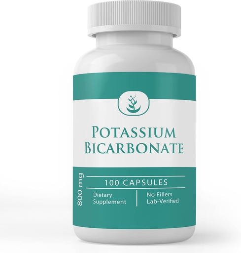 [BRSWGCYHOUPGCDT2] Pure Original Ingredients Potassium Bicarbonate, (100 Capsules) Always Pure, No Additives or Fillers, Lab Verified