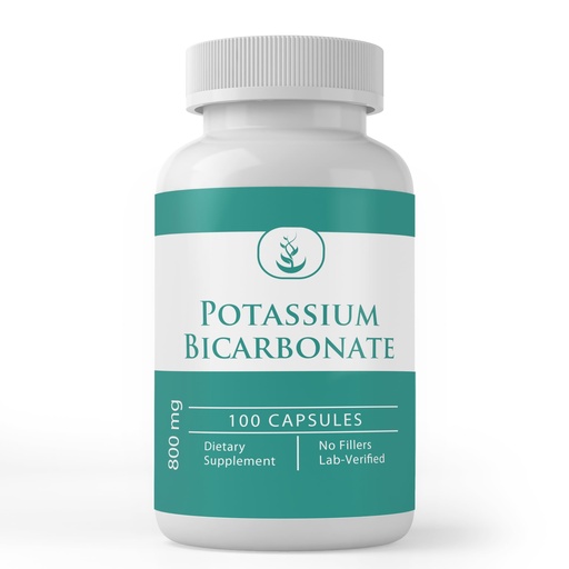 [BRSWGCYHOUPGCDT2] Pure Original Ingredients Potassium Bicarbonate, (100 Capsules) Always Pure, No Additives or Fillers, Lab Verified
