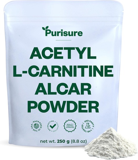 [BRSWGEDYCICWKC3U] Purisury Axyll L-Cannitin Media, 250g, Alacar Media Supplement, Azital L-Cannitin Supplement for more perition and musical Control, Gluten free, Not-GMO, 500 การให้บริการ