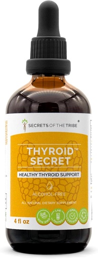 [BRSWGGI3CMNGY2AY] Secrets of the Tribe - Thyroid Secret, Healthy Thyroid Support, Herbal Supplement Blend Drops Alcohol-Free Liquid Extract (4 fl oz)