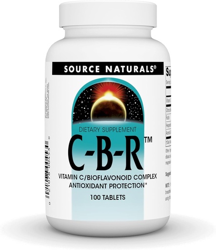[BRSWIYT3OMAGODL6] Source Naturals C-B-R - Vitamin C, Bioflavonoid Complex for Antioxidant Protection - 100 Tablets