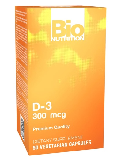 [BRSWIZIRBIOQYC3E] Bio Nutrition Vitamin D3 12,000 IU Vegi-Caps, 50 Count